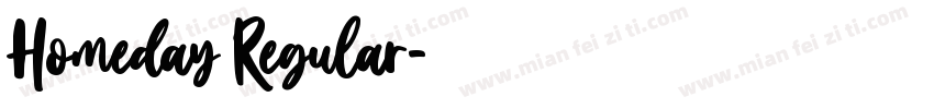 Homeday Regular字体转换